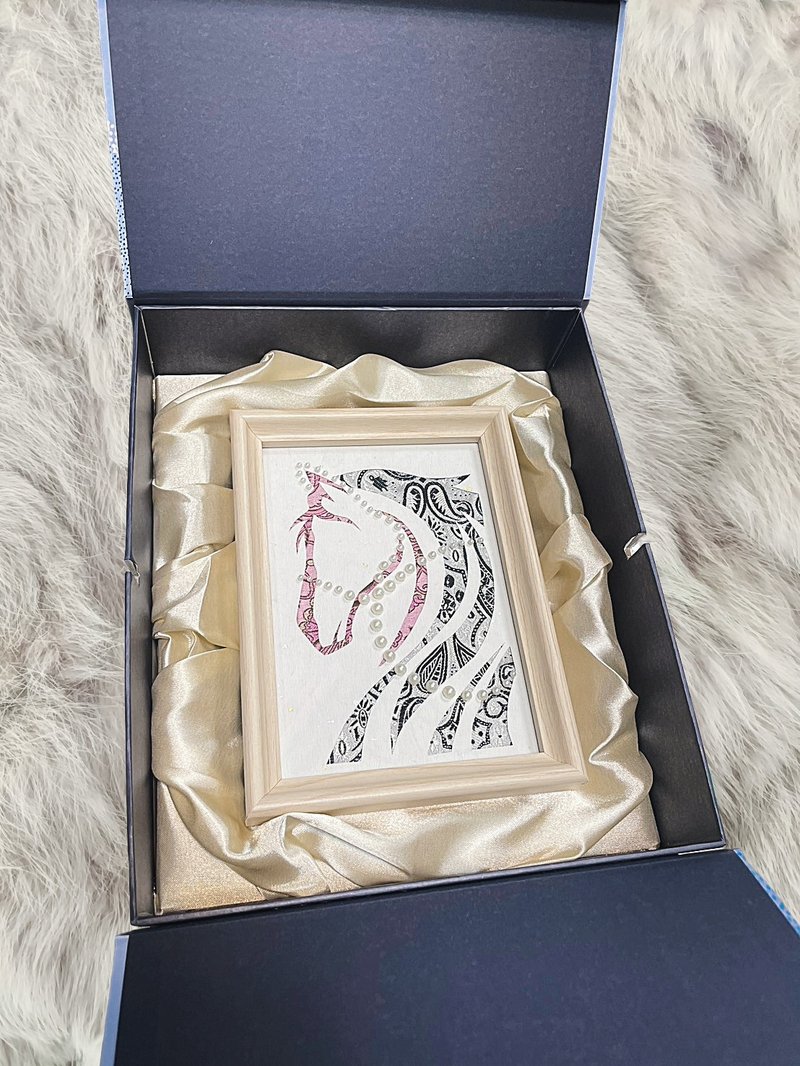 2026马年珍珠锦缎画摆饰 - 摆饰 - 其他材质 多色