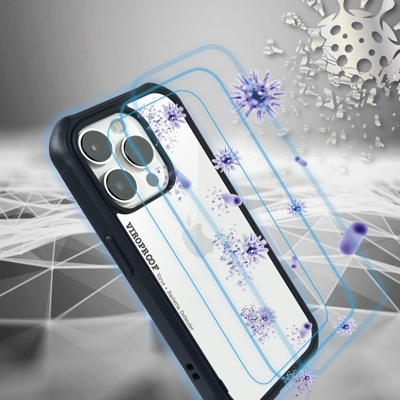 【NavJack】超奈米抗病毒防摔壳 │ iPhone 15 / 16 全系列机种 - 手机壳/手机套 - 塑料 黑色