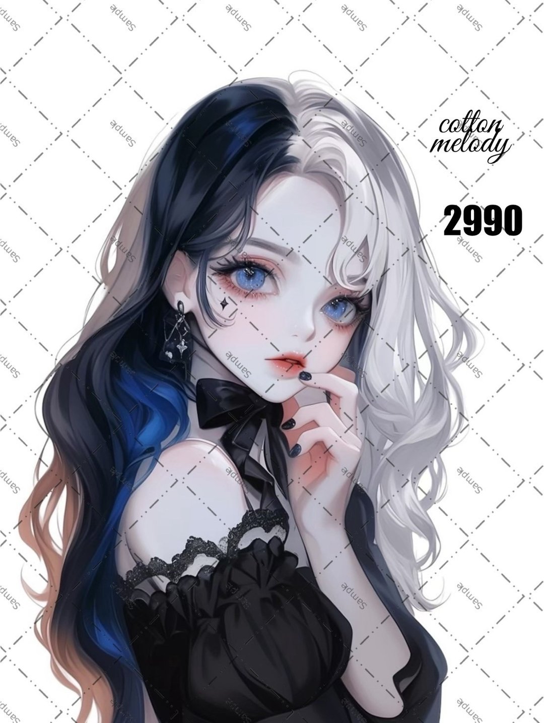original sticker o.2990 人物贴纸 原创贴纸 cotton melody - 贴纸 - 纸 