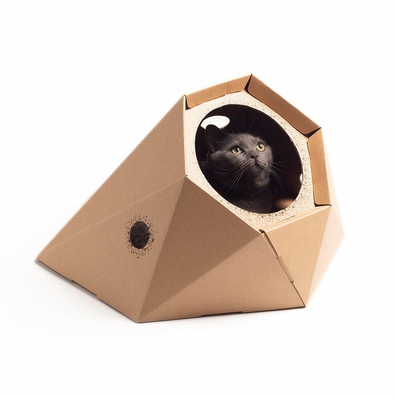 Barnacle藤壶纸制猫家具猫屋【内附抓板】 - 抓板/跳台 - 纸 卡其色