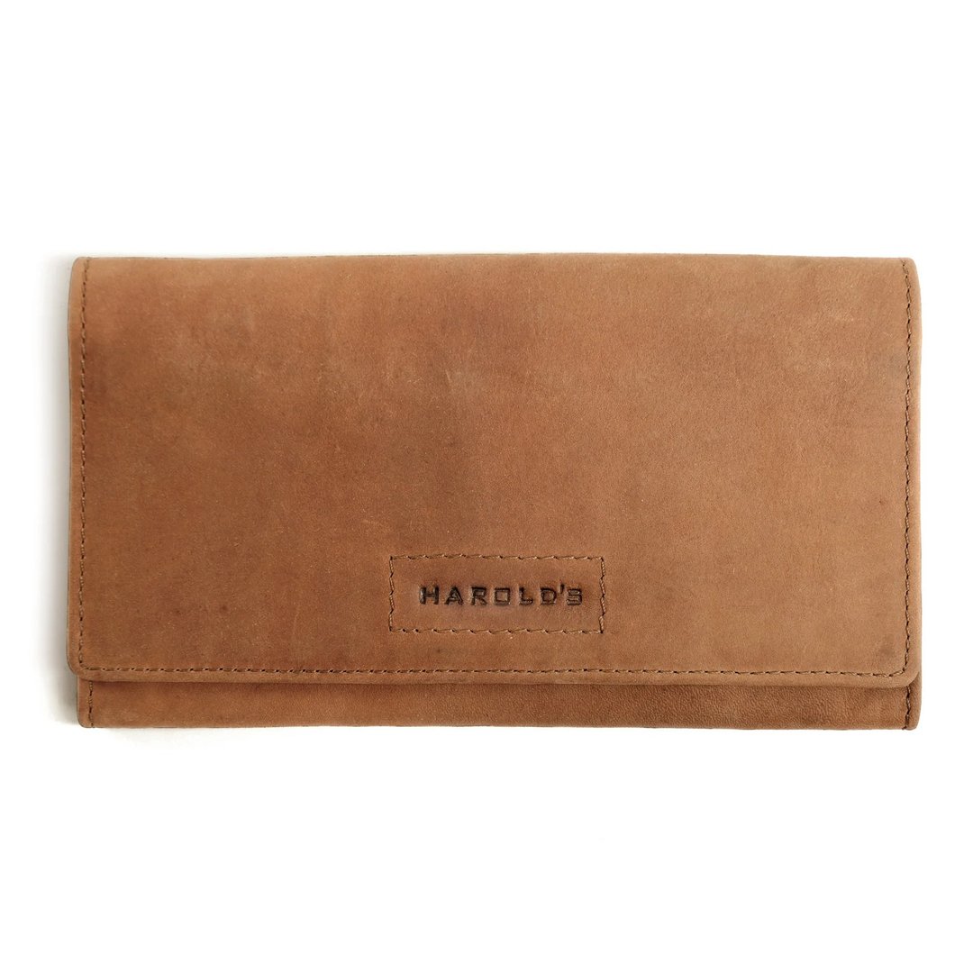 德国harolds Antic长夹 /原色/真皮/皮夹/钱包/手工制作 - 皮夹/钱包 - 真皮 咖啡色