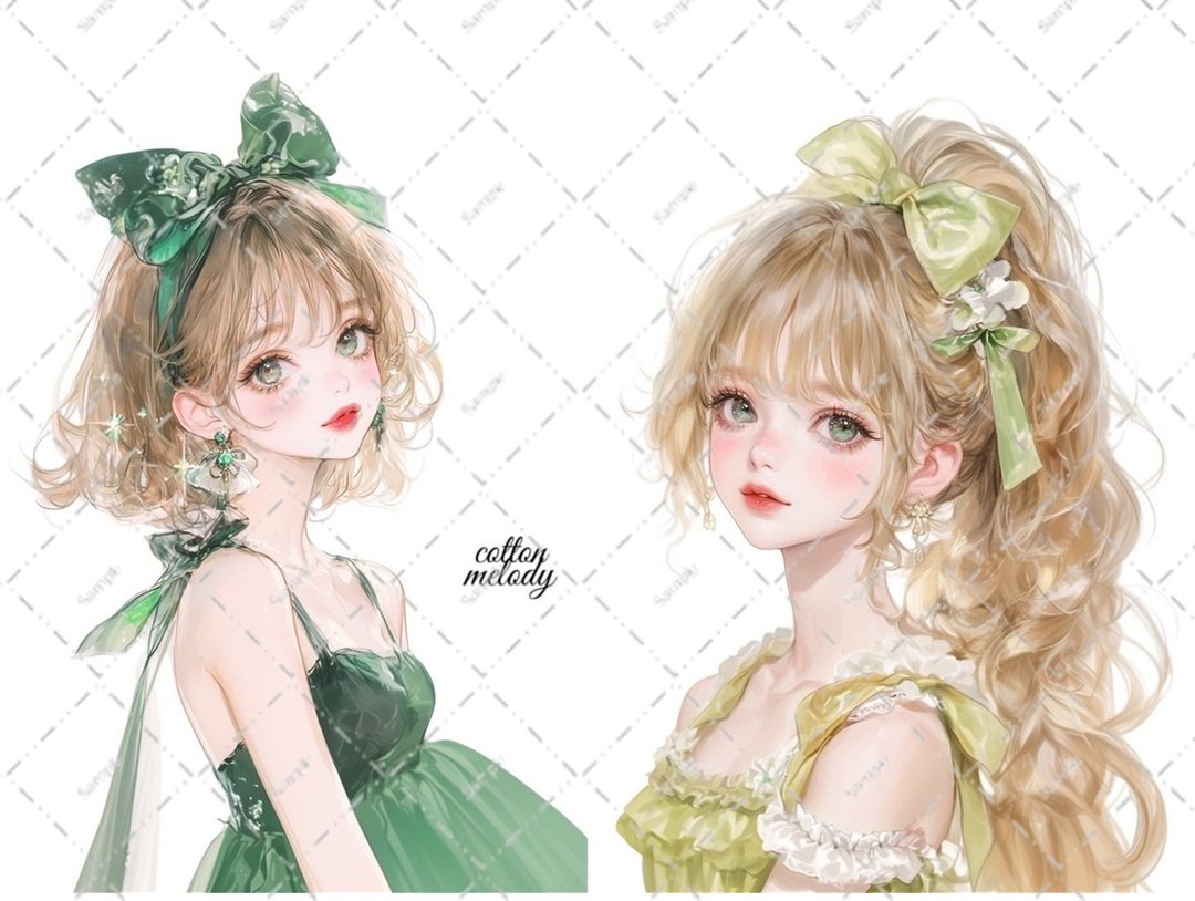 original sticker no.5833 人物贴纸 原创贴纸 人物贴纸 女孩贴纸 原创人物贴纸 - 贴纸 - 纸 