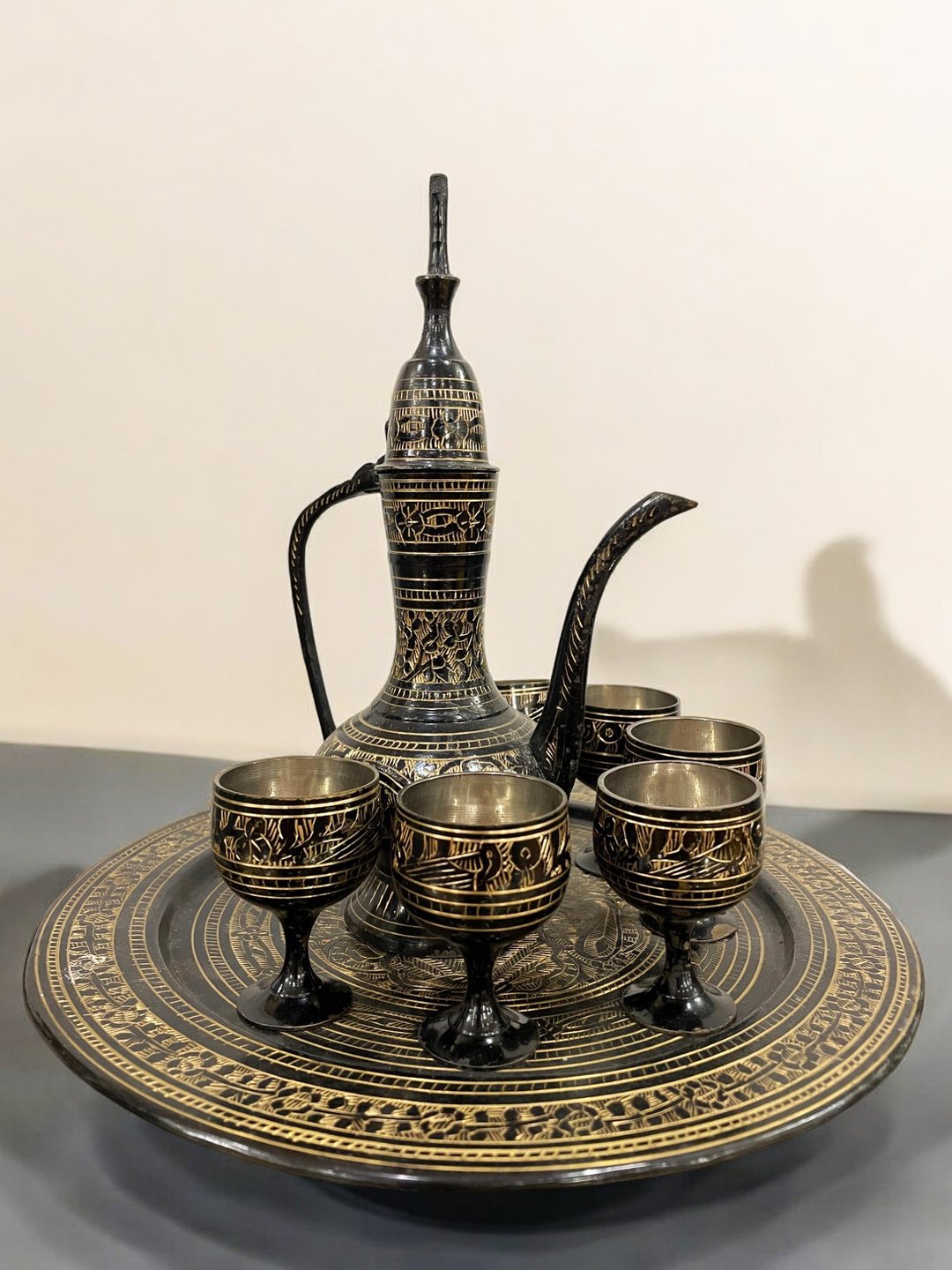 复古阿拉伯青铜茶壶 - 黑色 - 摆饰 - 铜/黄铜 黑色