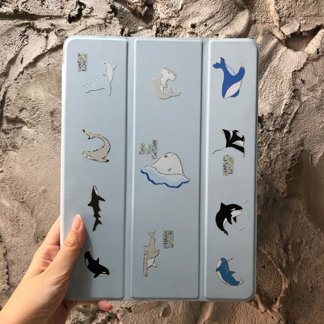 海洋生物贴纸 01 - 贴纸 - 纸 多色