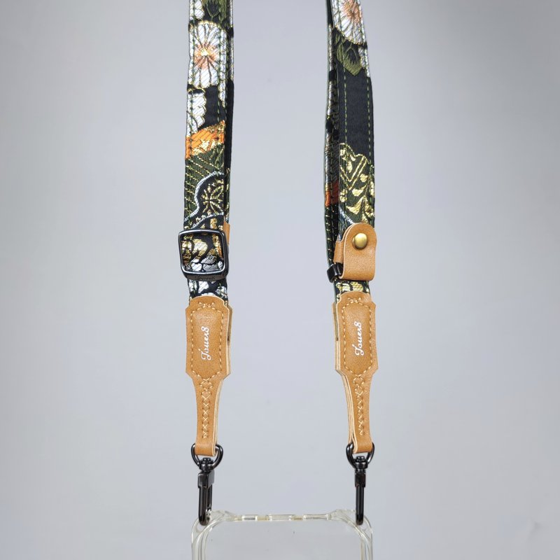 双扣背带-舒适1.8cm-星野菊-辉弘和风-个性风格好搭 - 挂绳/吊绳 - 其他材质 多色