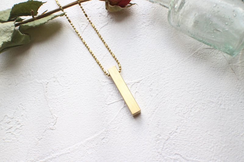 忆-黄铜项链 - 项链 - 铜/黄铜 金色