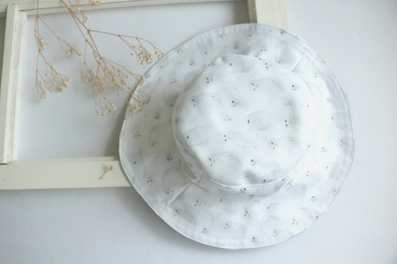 MaryWil帅气大帽檐帽-猫头鹰鸟儿（可双面戴） - 帽子 - 纸 白色