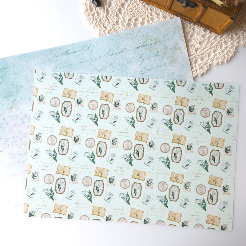 铃兰原创插画设计纸张 3 - 纸盒/包装盒 - 纸 绿色