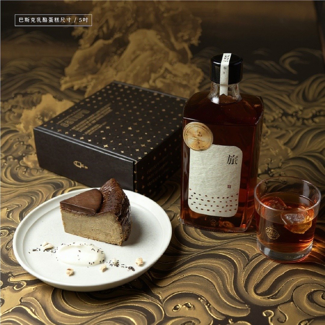 乌龙米酿威士忌黑巧 巴斯克奶酪蛋糕 5 寸 - 蛋糕/甜点 - 新鲜食材 