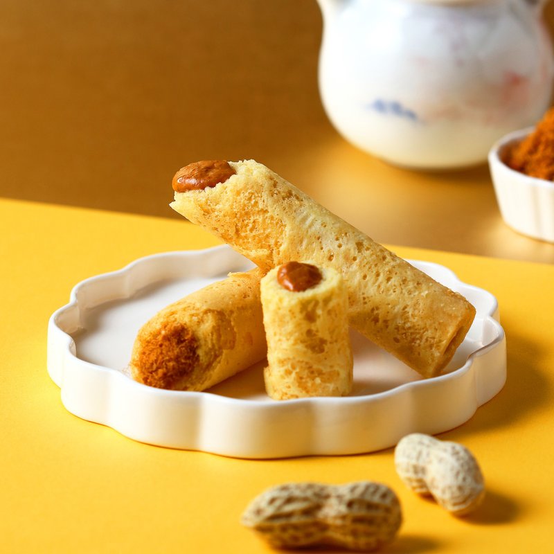 青鸟旅行 轻享礼盒-人气经典蛋卷礼盒 12 入 - 零食/点心 - 新鲜食材 卡其色