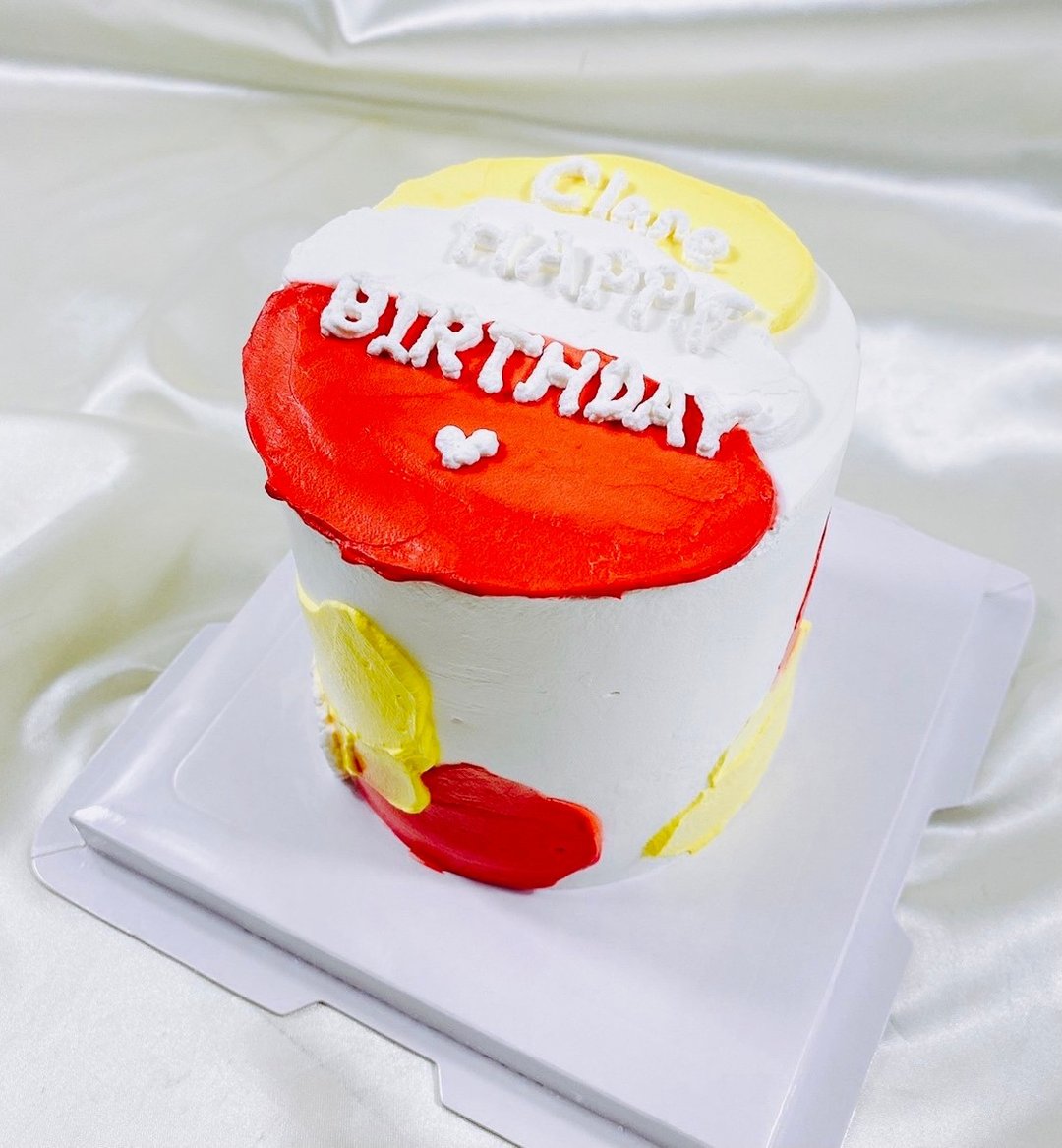 调色板*贰 色块 抹面 韩式 生日蛋糕 定制 造型 手绘4 6 8寸 宅配 - 蛋糕/甜点 - 新鲜食材 红色