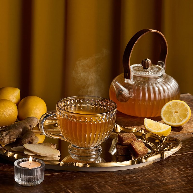 黑糖柠檬姜茶 | 17gx15入/袋 | 姜茶 女友礼物 伴娘礼 送礼 茶砖 - 蜂蜜/黑糖 - 其他材质 咖啡色