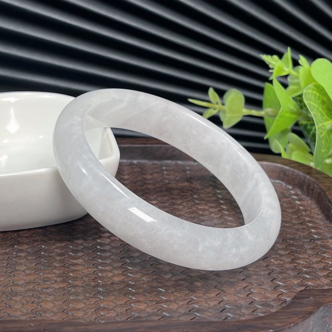 福利款 白幻影幽灵水晶手镯59MM 白色星光异象水晶手环 招财聚财 - 手链/手环 - 水晶 白色