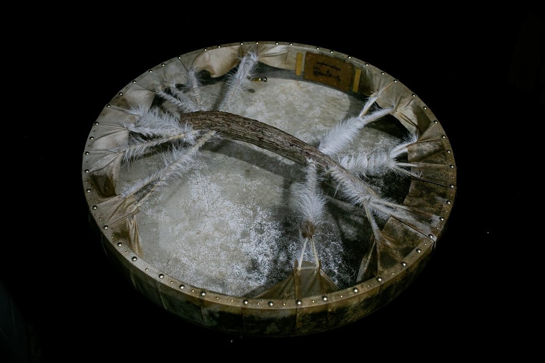 手工制作 羊皮 鹿角萨满鼓 灵性乐器 打击乐 音乐治疗 自然之音 - 吉他/乐器 - 其他材质 