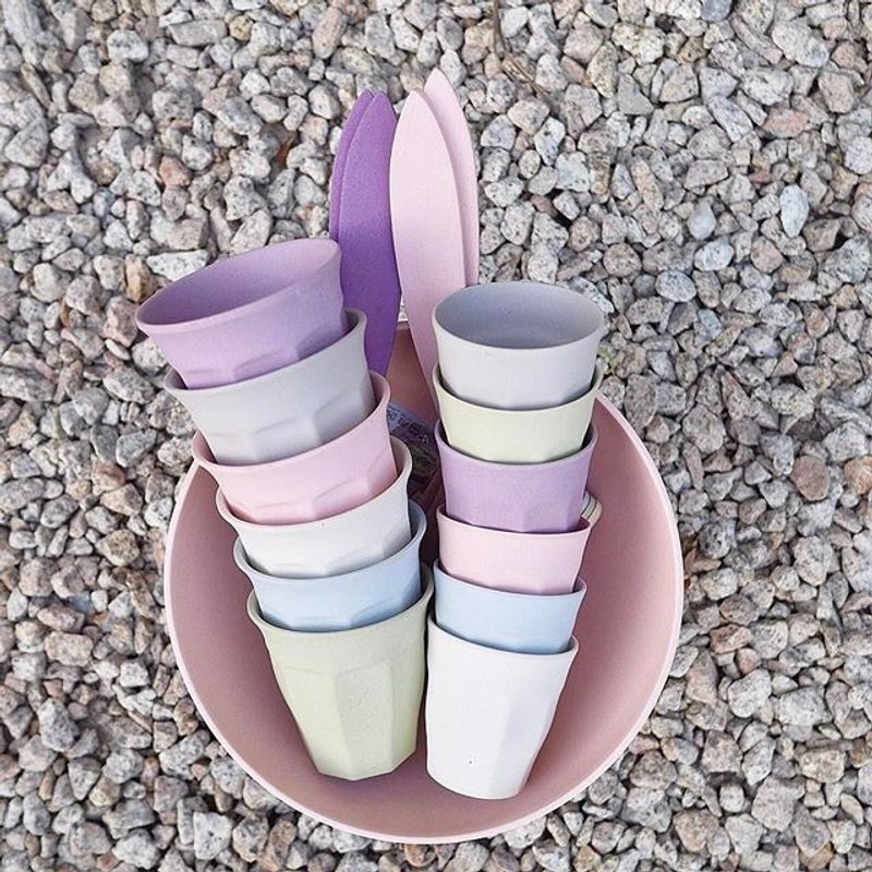 Zuperzozial - CUPFUL OF COLOUR  -L / 杯 /6件套装 / 晨彩色 - 茶具/茶杯 - 竹 多色