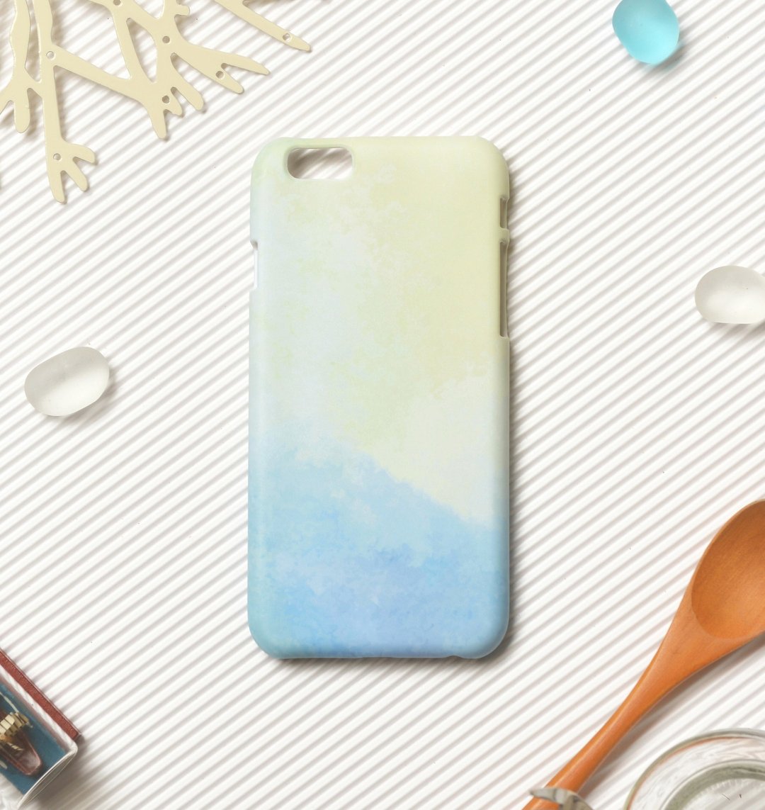 沉碧澄光-iPhone原创手机壳/保护套 - 手机壳/手机套 - 塑料 蓝色