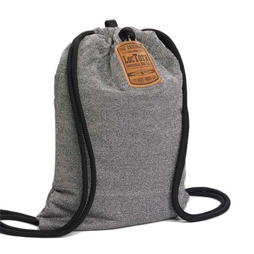 LOCTOTE Flak Sack 防盗防刮背包 基本款 (双层) - 束口袋双肩包 - 聚酯纤维 灰色