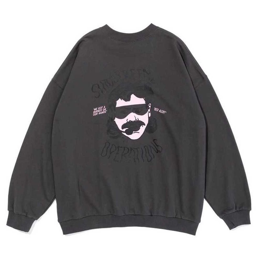 日本限定 POLER SUNSCREEN CREW 防晒油大学TEE 石墨炭色 - 男装上衣/T 恤 - 其他材质 灰色