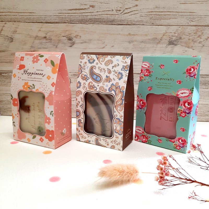 【加购】包装-单颗手工皂 花漾DIY礼盒 | 不含手工皂 - 纸盒/包装盒 - 纸 