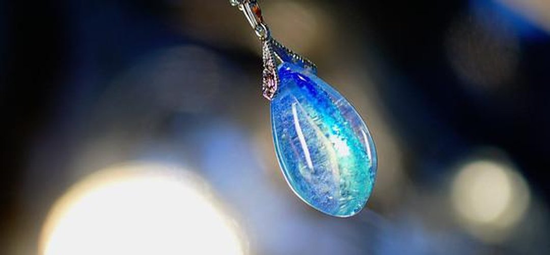 [Made to order] Ice rose-Snow melting drop- - 项链 - 其他金属 