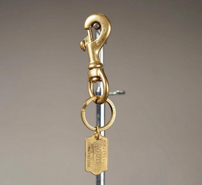 Glad Hand Swivel Snap Key Holder黄铜军牌钥匙圈 - 其他 - 其他材质 多色