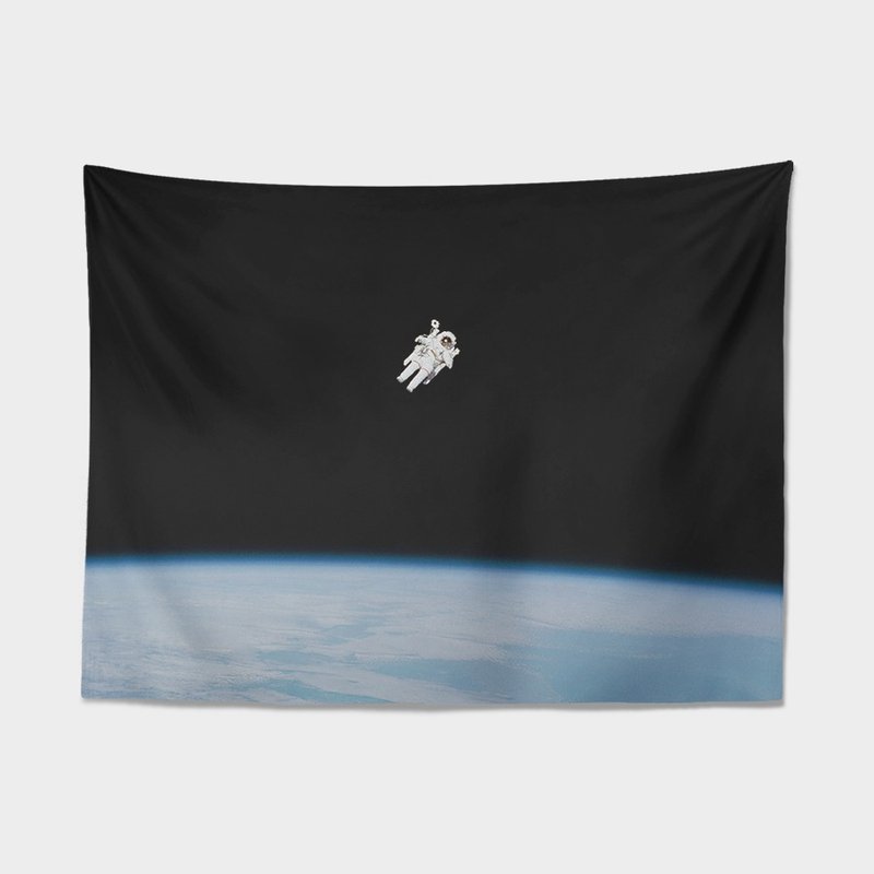 艺术布幔 | 太空漫步 by 拖稿王 | Z999HD001 - 墙贴/壁贴 - 聚酯纤维 黑色