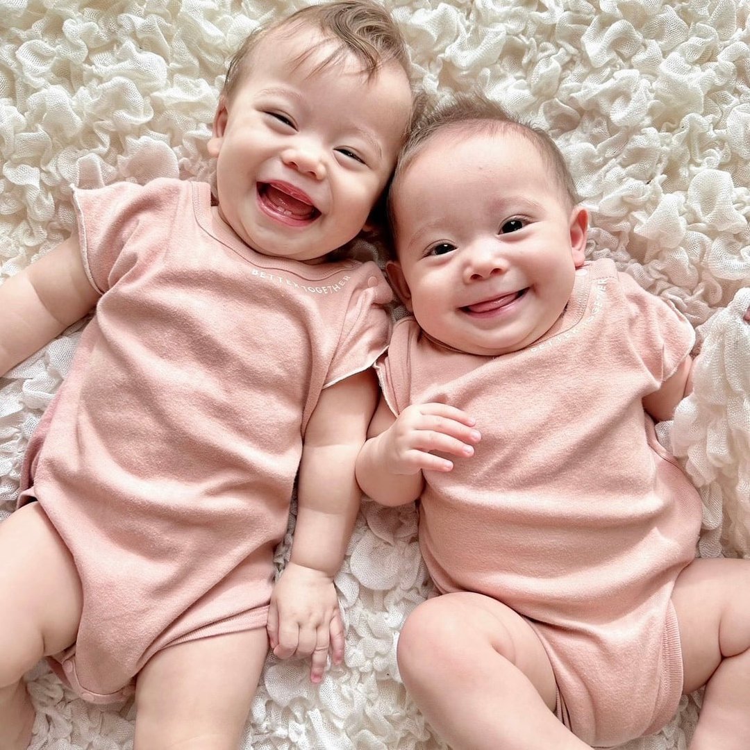 Odekake Onesies Moss Pink - 包屁衣/连体衣 - 棉 粉红色