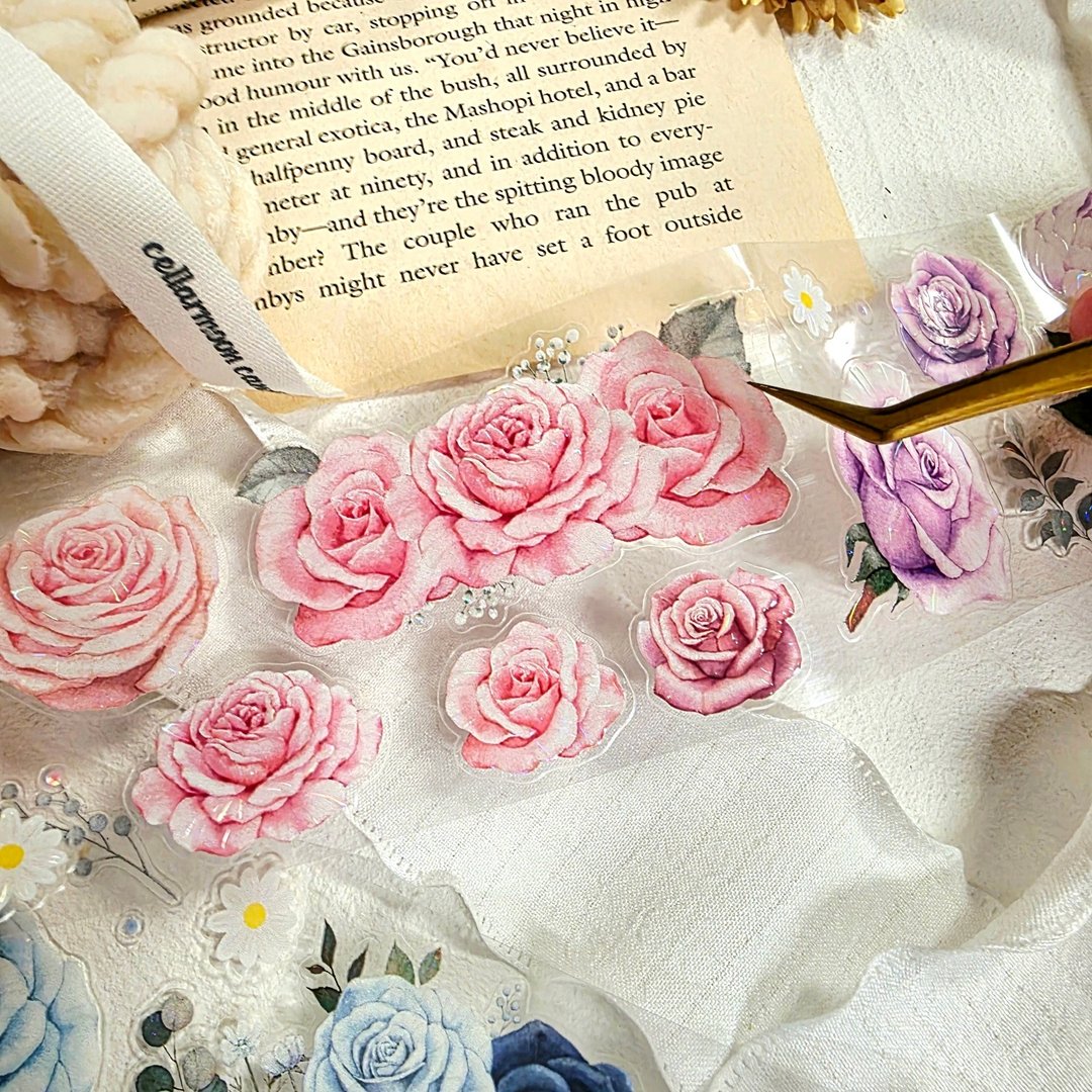 全卷_LOPO Rose Palette 虹光轧型和纸胶带 5m - 纸胶带 - 其他材质 