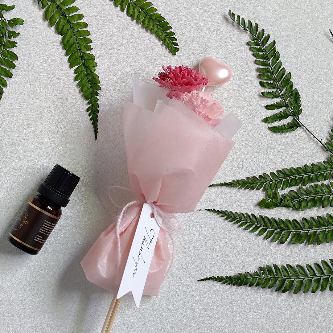 【Mom2.0】索拉花(扩香花)康乃馨花束、母亲节花束 - 香薰/精油/线香 - 植物．花 