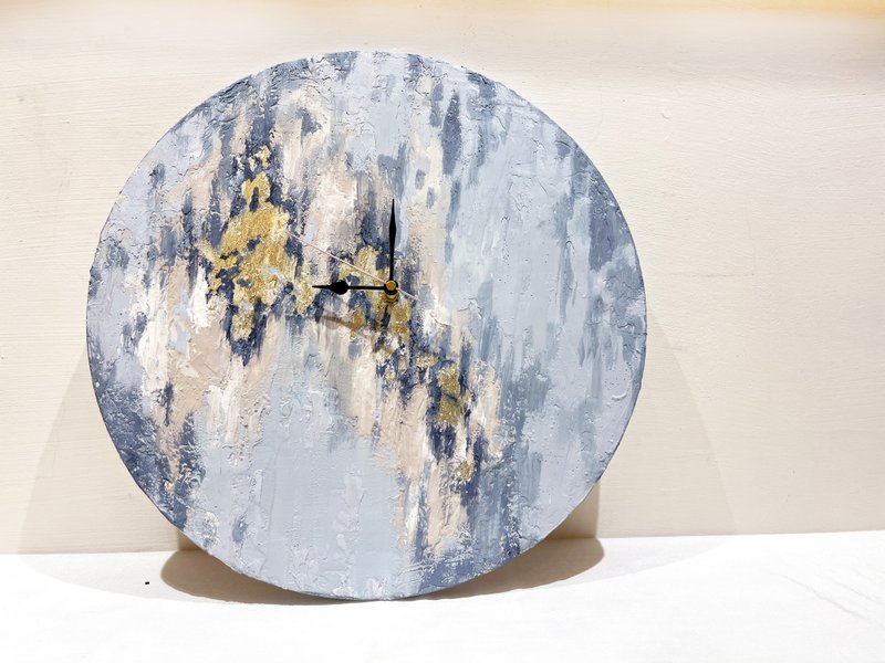 【镶嵌水泥金箔时钟】【金箔画】课程 - 插画/绘画/写字 - 其他材质 