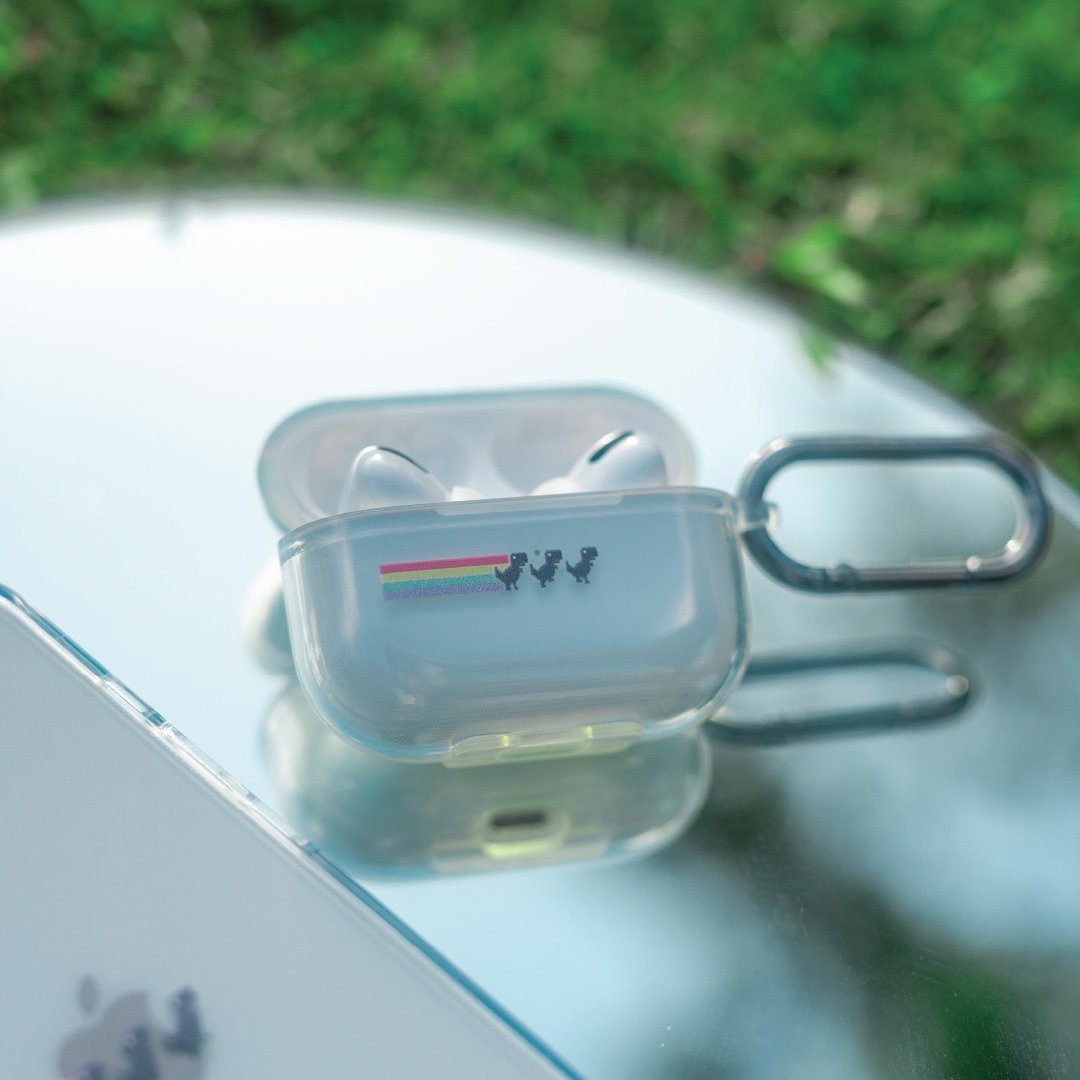 SwiftyHK 像素小恐龙 AirPods 壳 - 耳机收纳 - 塑料 