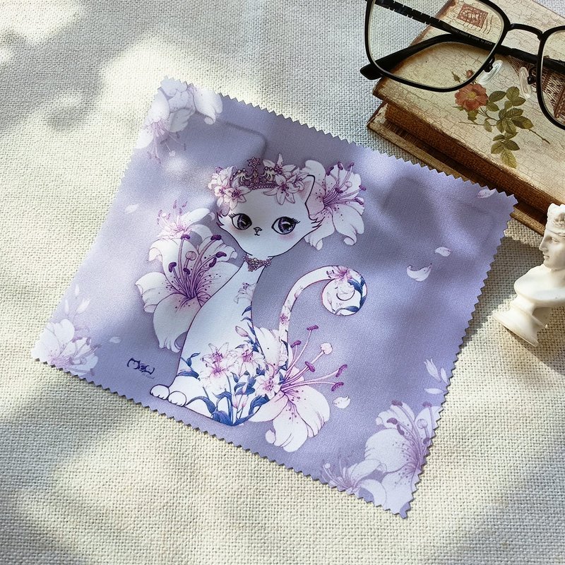 【好喵】擦拭布/眼镜布/拭镜布-百合小女王 - 眼镜盒/眼镜布 - 聚酯纤维 