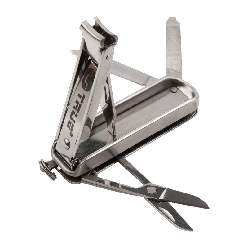 【True Utility】英国多功能多功能指甲刀工具组(吊卡版) - 钥匙链/钥匙包 - 不锈钢 银色