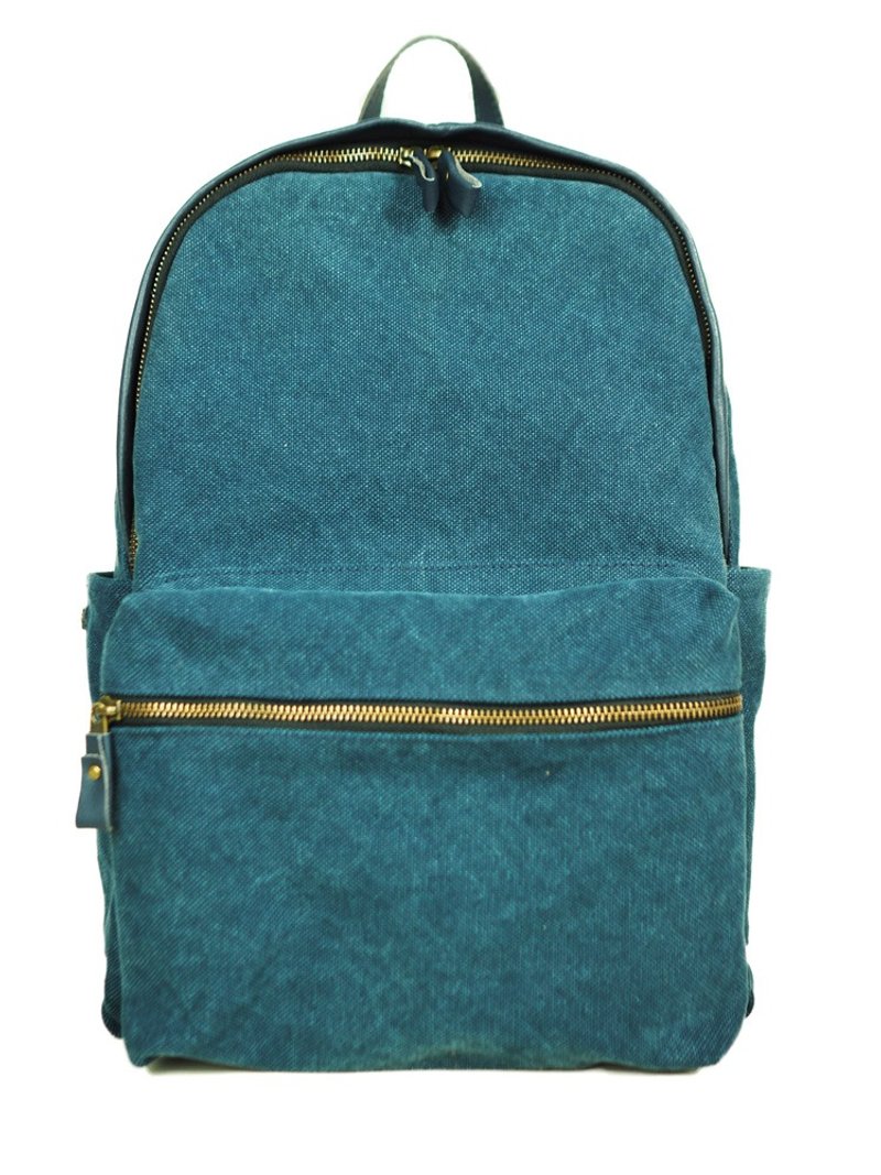 CL Backpack Navy - 后背包/双肩包 - 棉 蓝色