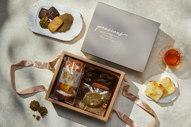 流心柠檬磅蛋糕+手工饼干礼盒组 - 蛋糕/甜点 - 新鲜食材 