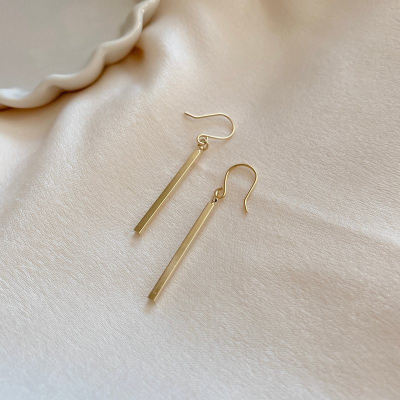 日常 - 黄铜耳环 - 耳环/耳夹 - 铜/黄铜 金色