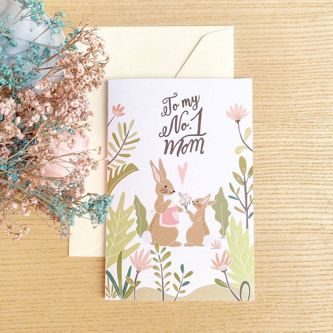 To My No.1 Mom 冠军妈妈 母亲节/生日 心意卡 - 卡片/明信片 - 纸 