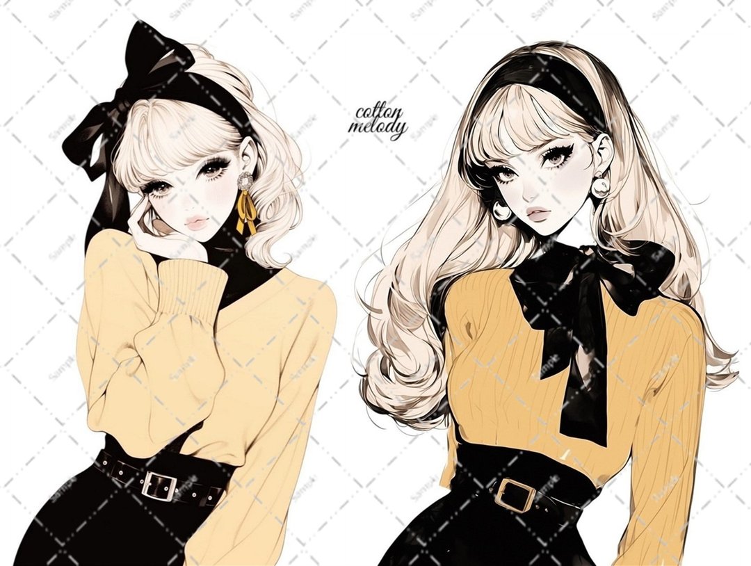 原创贴纸 No.7055 人物贴纸 原创贴纸 人物贴纸 女孩贴纸 原创人物贴纸 - 贴纸 - 纸 