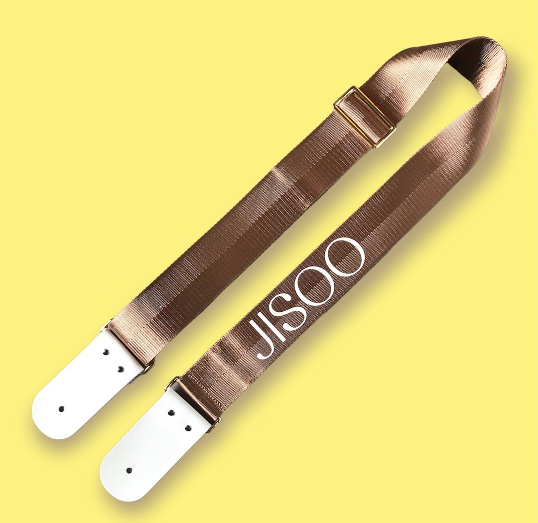 Personalized Custom Beige Guitar Strap - 吉他配件 - 尼龙 卡其色