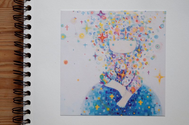 做梦的地方-明信片-宇宙女孩|花 - 卡片/明信片 - 纸 多色