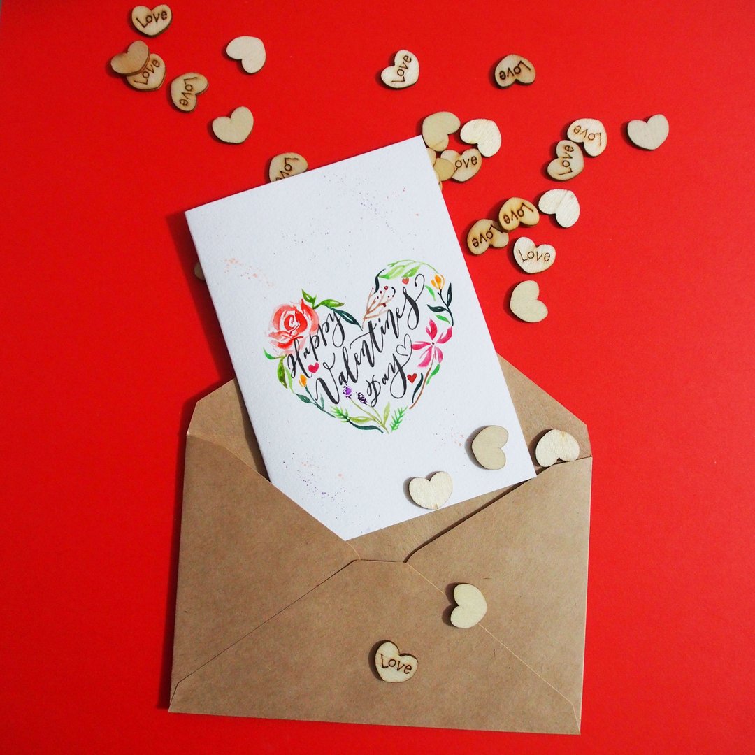 情人节 系列 卡片 My Valentine 贺卡 - 卡片/明信片 - 纸 多色