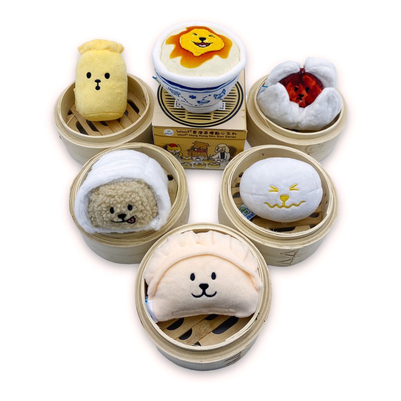 Woof2 香港茶楼点心系列宠物玩具盲盒 - 玩具 - 聚酯纤维 多色