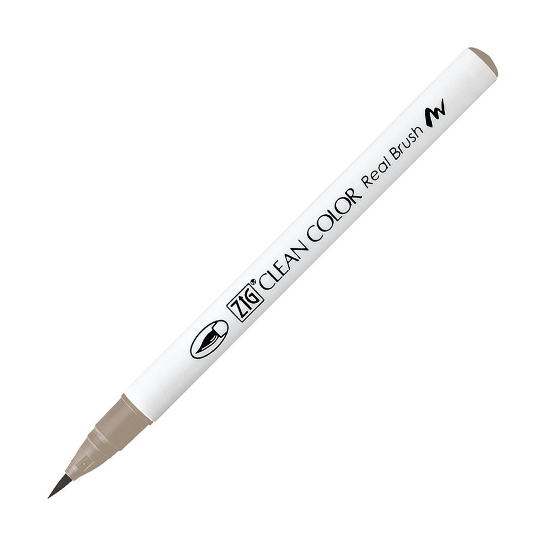 【Kuretake 日本吴竹】ZIG 彩绘毛笔 Platinum Brown - 其他书写用品 - 塑料 卡其色