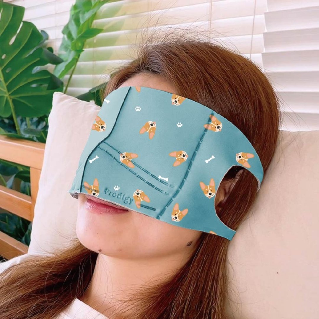 呆萌柯基─4 合 1 石墨烯蒸气舒眠眼鼻罩组 眼罩 送礼母亲节礼物 - 眼罩 - 其他材质 多色
