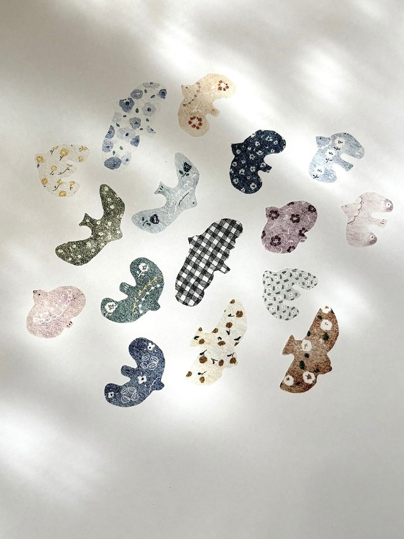 飞鸟 / 2.5cm和纸胶带 (割型) - 纸胶带 - 纸 