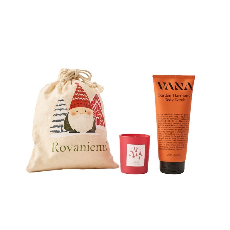 圣诞香氛蜡烛礼袋 - 圣诞限定蜡烛 + 磨砂膏200ml - 蜡烛/烛台 - 蜡 红色