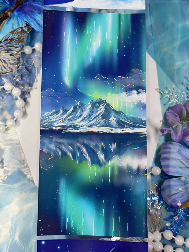 星穹低语 PET 紙膠帶 贝壳光 10米卷 - 纸胶带 - 其他材质 