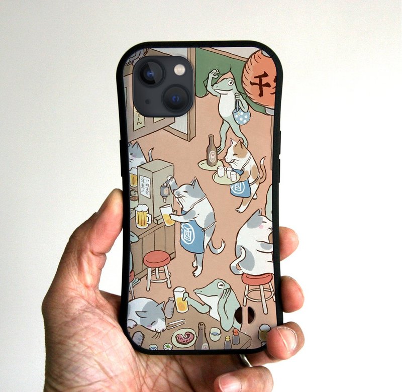 Grip iPhone 手机壳 - 炒猫与炒青蛙 - 手机壳/手机套 - 塑料 卡其色