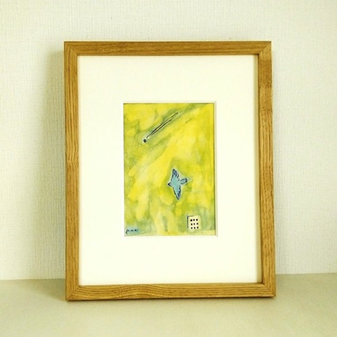 Pinkoi 代购 - 原画“流星”*带木框（英寸尺寸） - 海报/装饰画/版画 - 其他材质 