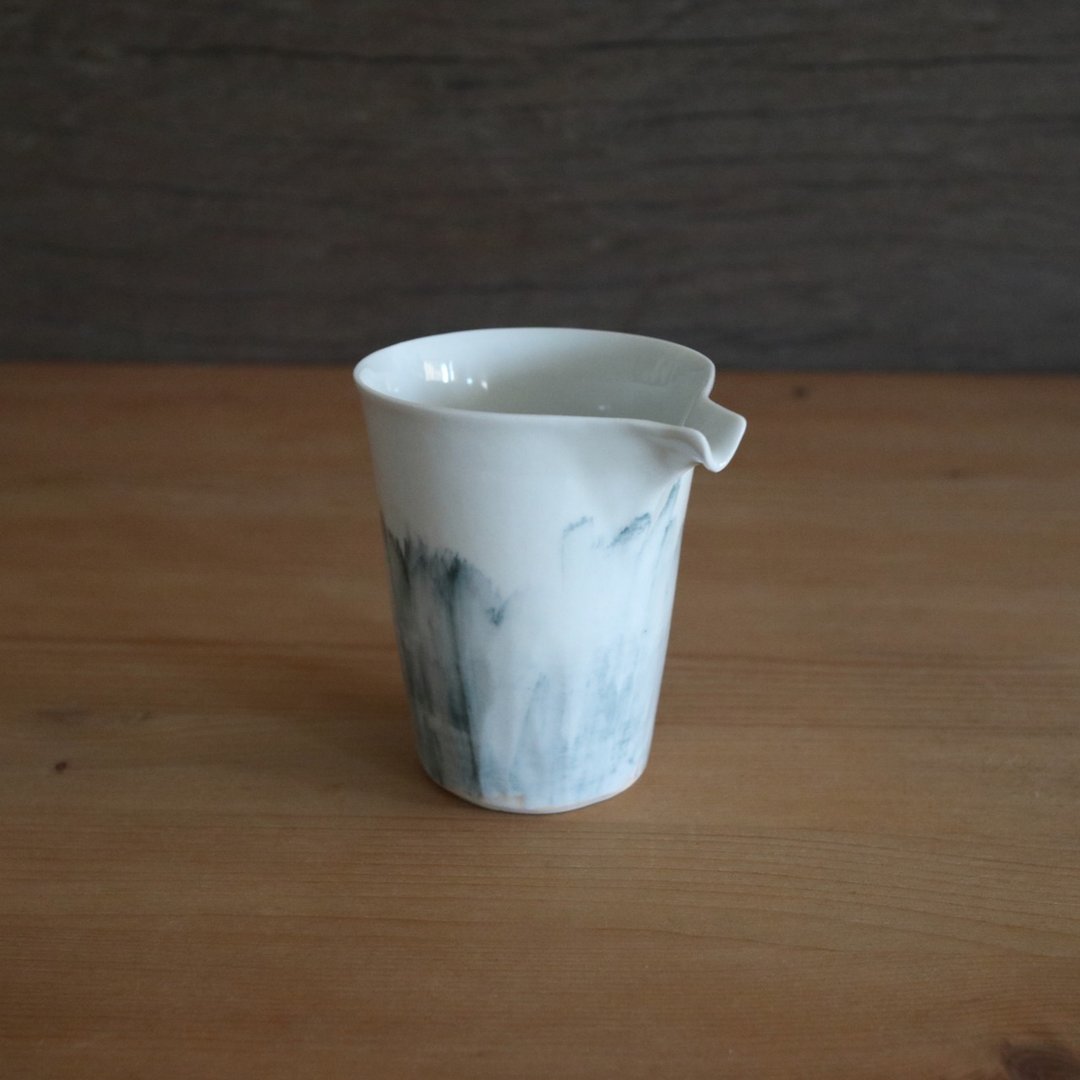 手绘雨霖匀杯_J - 茶具/茶杯 - 瓷 白色
